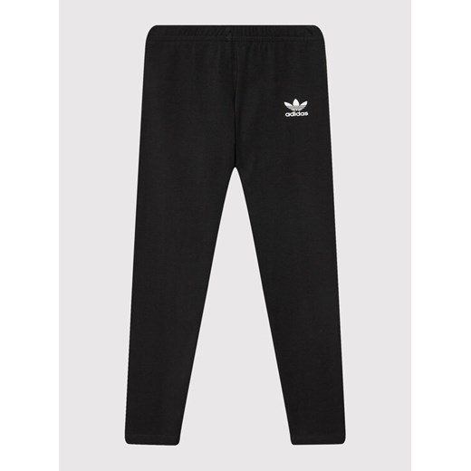 adidas Legginsy adicolor HL9419 Czarny Slim Fit ze sklepu MODIVO w kategorii Spodnie dziewczęce - zdjęcie 182738051