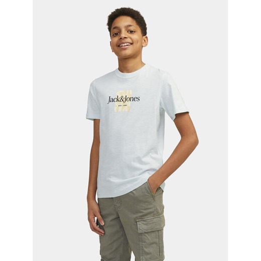 Jack&Jones Junior T-Shirt Lafayette 12253973 Błękitny Standard Fit ze sklepu MODIVO w kategorii T-shirty chłopięce - zdjęcie 182738092