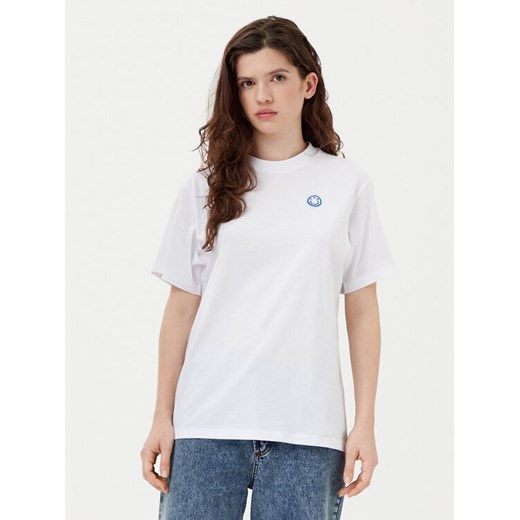 HUGO T-Shirt Vintage 50518139 Biały Relaxed Fit ze sklepu MODIVO w kategorii Bluzki damskie - zdjęcie 182738213