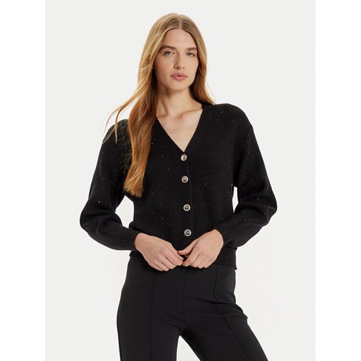 Rinascimento Kardigan CFM0011590003 Czarny Regular Fit ze sklepu MODIVO w kategorii Swetry damskie - zdjęcie 182738241