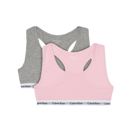 Calvin Klein Underwear Komplet 2 biustonoszy G80G897000 Szary ze sklepu MODIVO w kategorii Staniki dla dziewczynki - zdjęcie 182738291