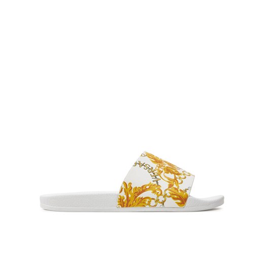 Versace Jeans Couture Klapki 77VA3SQ3 ZS834 Biały ze sklepu MODIVO w kategorii Klapki damskie - zdjęcie 182738403