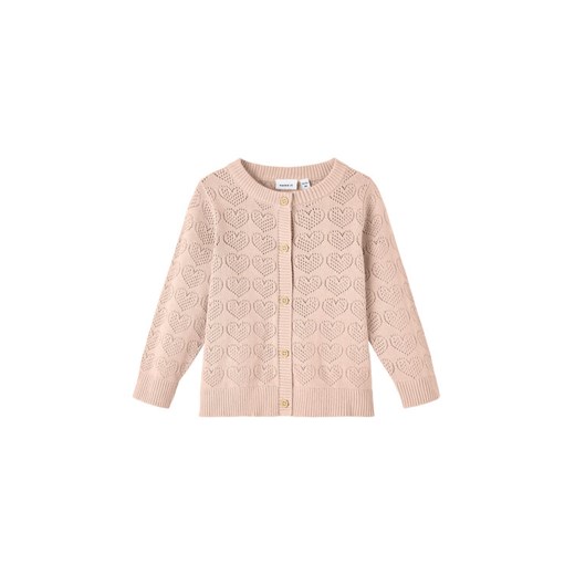 NAME IT Kardigan 13214297 Różowy Regular Fit ze sklepu MODIVO w kategorii Bluzy i swetry - zdjęcie 182738404
