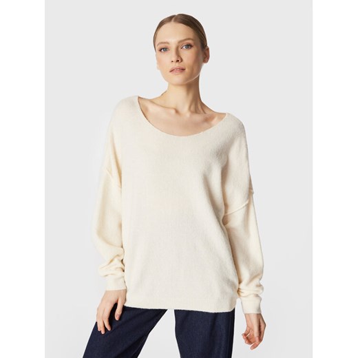 American Vintage Sweter Damsville DAM225H22 Écru Relaxed Fit ze sklepu MODIVO w kategorii Swetry damskie - zdjęcie 182738474