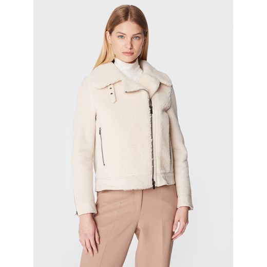 Peserico Kożuch S21334C03 Écru Regular Fit ze sklepu MODIVO w kategorii Kożuchy - zdjęcie 182738524
