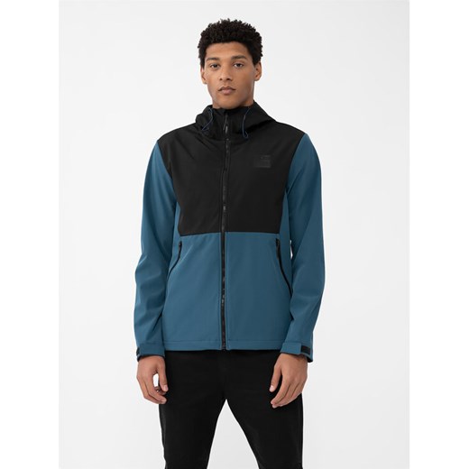 4F Kurtka softshell 4FAW23TSOFM155 Niebieski Regular Fit ze sklepu MODIVO w kategorii Kurtki męskie - zdjęcie 182738572
