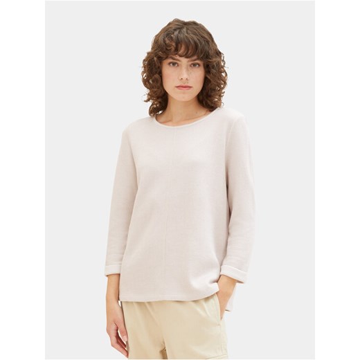 Tom Tailor Sweter 1032696 Beżowy Regular Fit ze sklepu MODIVO w kategorii Swetry damskie - zdjęcie 182738620