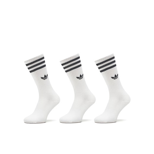 adidas Zestaw 3 par wysokich skarpet unisex Solid Crew IJ0734 Biały ze sklepu MODIVO w kategorii Skarpetki damskie - zdjęcie 182738833