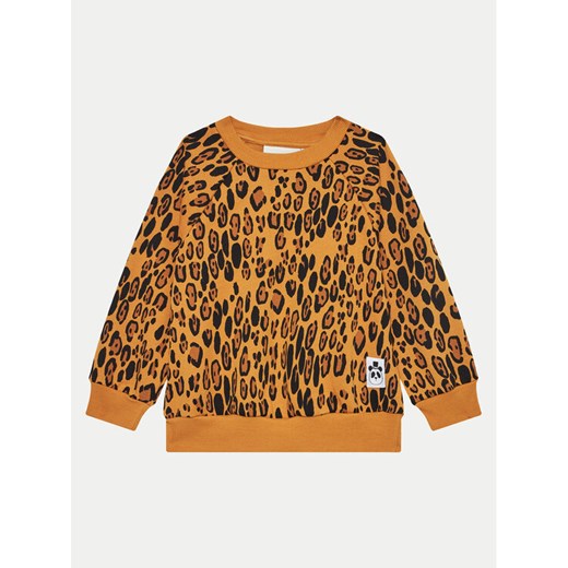 Mini Rodini Bluza Basic Leopard 1000014413 Brązowy Regular Fit ze sklepu MODIVO w kategorii Bluzy dziewczęce - zdjęcie 182738871