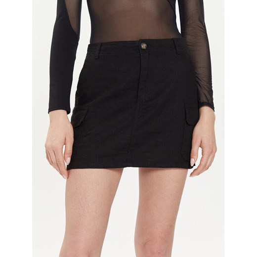 ONLY Spódnica mini Malfy-Caro 15310982 Czarny Regular Fit ze sklepu MODIVO w kategorii Spódnice - zdjęcie 182738923