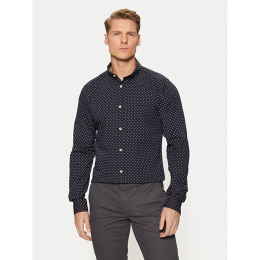 s.Oliver Koszula 2149815 Granatowy Slim Fit ze sklepu MODIVO w kategorii Koszule męskie - zdjęcie 182738954