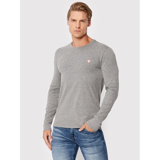 Guess Longsleeve M2YI28 J1311 Szary Super Slim Fit ze sklepu MODIVO w kategorii T-shirty męskie - zdjęcie 182738962