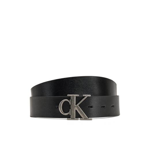 Calvin Klein Jeans Pasek Męski Monogram Plaque 35mm Rev/Adj LV04G7002G Czarny ze sklepu MODIVO w kategorii Paski męskie - zdjęcie 182739010