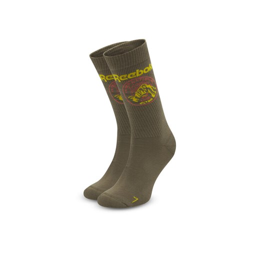Reebok Skarpety wysokie unisex CL Outdoor Sock HD9946 Khaki ze sklepu MODIVO w kategorii Skarpetki damskie - zdjęcie 182739011