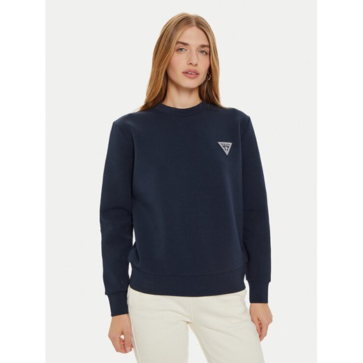 Guess Bluza V4BQ23 KBCK2 Granatowy Regular Fit ze sklepu MODIVO w kategorii Bluzy damskie - zdjęcie 182739083
