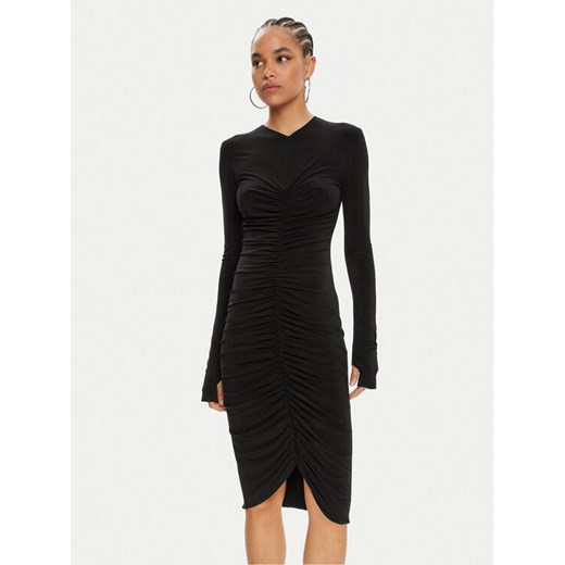 NORMA KAMALI Sukienka koktajlowa KK1243PLD25001 Czarny Slim Fit ze sklepu MODIVO w kategorii Sukienki - zdjęcie 182739092