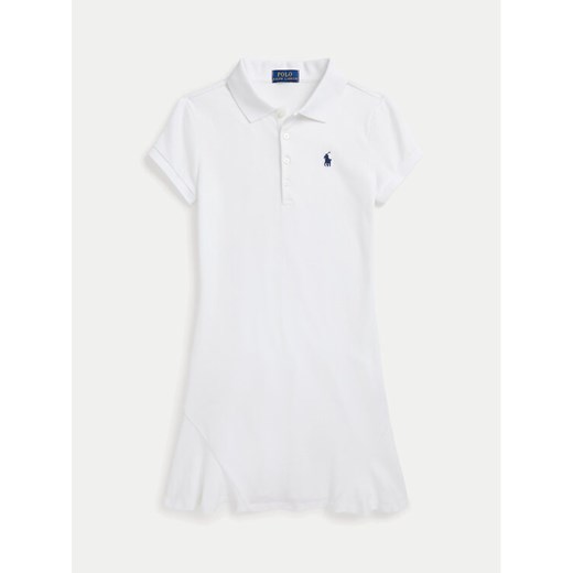 Polo Ralph Lauren Sukienka codzienna 313934962002 Biały Regular Fit ze sklepu MODIVO w kategorii Sukienki dziewczęce - zdjęcie 182739100