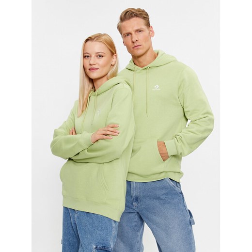 Converse Bluza Standard Fit Left Chest Star Chev Emb Hoodie Bb 10024509-A22 Zielony Regular Fit ze sklepu MODIVO w kategorii Bluzy męskie - zdjęcie 182739110