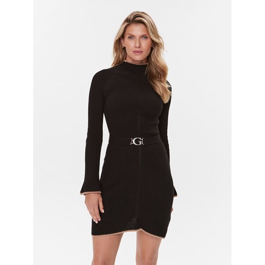 Guess Sukienka codzienna W3BK46 Z2WX0 Czarny Regular Fit ze sklepu MODIVO w kategorii Sukienki - zdjęcie 182739140