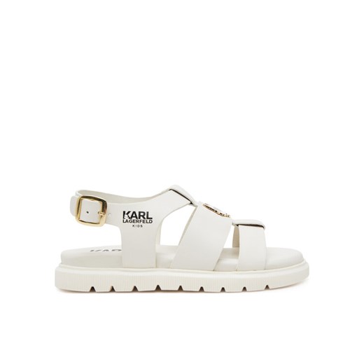 Karl Lagerfeld Kids Sandały Z30372 M Écru ze sklepu MODIVO w kategorii Sandały dziecięce - zdjęcie 182739174