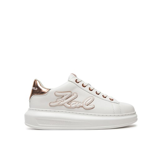 KARL LAGERFELD Sneakersy Kapri KL62511A Biały ze sklepu MODIVO w kategorii Buty sportowe damskie - zdjęcie 182739192