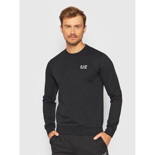 EA7 Emporio Armani Bluza 8NPM52 PJ05Z 1200 Czarny Regular Fit ze sklepu MODIVO w kategorii Bluzy męskie - zdjęcie 182739202