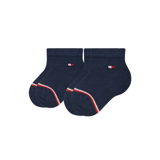 Tommy Hilfiger Zestaw 2 par wysokich skarpet dziecięcych 701220516 Granatowy ze sklepu MODIVO w kategorii Skarpetki dziecięce - zdjęcie 182739222