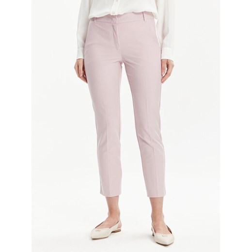 Marella Chinosy Turku 2413131041 Różowy Slim Fit ze sklepu MODIVO w kategorii Spodnie damskie - zdjęcie 182739260