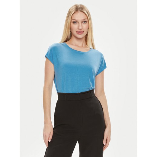 Vero Moda T-Shirt Ava 10284468 Niebieski Regular Fit ze sklepu MODIVO w kategorii Bluzki damskie - zdjęcie 182739264