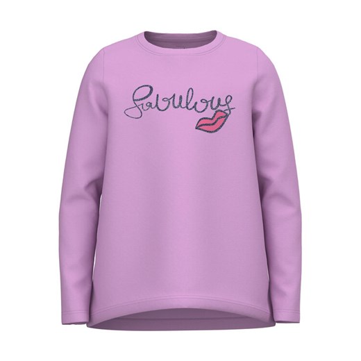 NAME IT Bluzka 13218897 Fioletowy Relaxed Fit ze sklepu MODIVO w kategorii Bluzki dziewczęce - zdjęcie 182739290