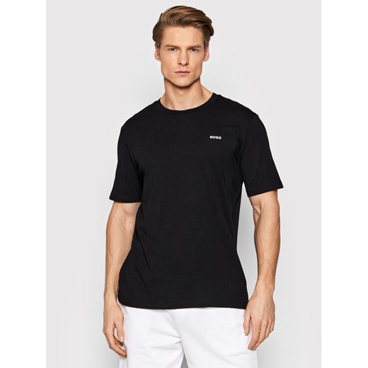 Hugo T-Shirt Dero222 50466158 Czarny Regular Fit ze sklepu MODIVO w kategorii T-shirty męskie - zdjęcie 182739313