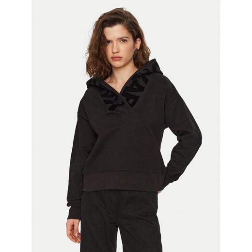 KARL LAGERFELD Bluza A1W20064 Czarny Relaxed Fit ze sklepu MODIVO w kategorii Bluzy damskie - zdjęcie 182739352