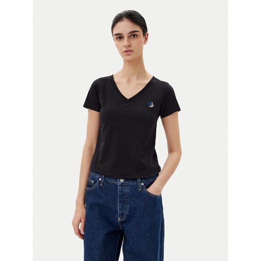 KARL LAGERFELD T-Shirt A1W17019 Czarny Regular Fit ze sklepu MODIVO w kategorii Bluzki damskie - zdjęcie 182739432