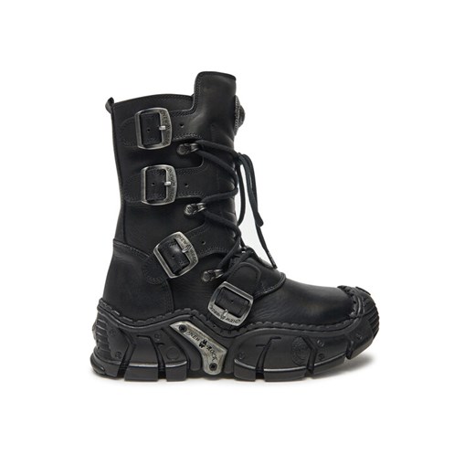 NEW ROCK Glany M-IMPACT013-S1 Czarny ze sklepu MODIVO w kategorii Workery damskie - zdjęcie 182739510