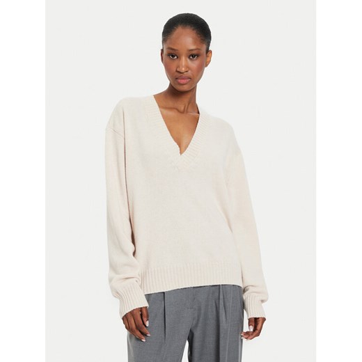 Kontatto Sweter 3M0177 Écru Regular Fit ze sklepu MODIVO w kategorii Swetry damskie - zdjęcie 182739514
