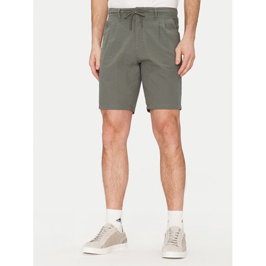 Only & Sons Szorty materiałowe Leo 22028301 Zielony Regular Fit ze sklepu MODIVO w kategorii Spodenki męskie - zdjęcie 182739553
