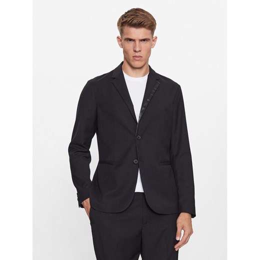 Armani Exchange Marynarka 6RZG44 ZNXZZ 1200 Czarny Regular Fit ze sklepu MODIVO w kategorii Marynarki męskie - zdjęcie 182739571