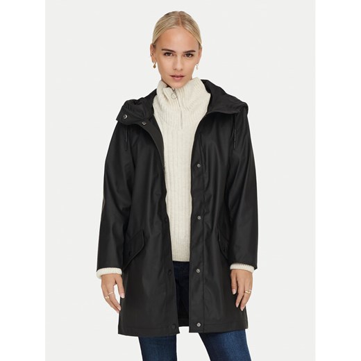 ONLY Kurtka przeciwdeszczowa Elisa 15261734 Czarny Regular Fit ze sklepu MODIVO w kategorii Kurtki damskie - zdjęcie 182739604