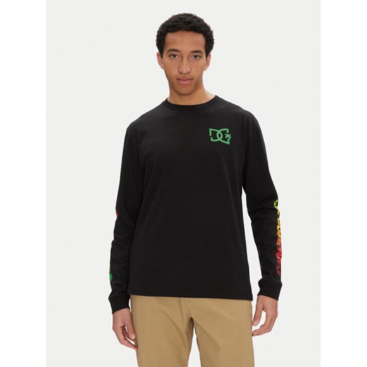 DC Longsleeve ADYZT05474 Czarny Standard Fit ze sklepu MODIVO w kategorii T-shirty męskie - zdjęcie 182739663
