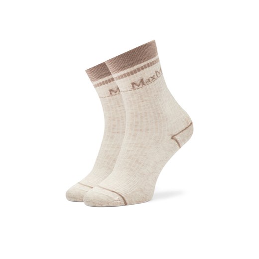 Max Mara Leisure Skarpety wysokie damskie Gabarra 2426556018 Beżowy ze sklepu MODIVO w kategorii Skarpetki damskie - zdjęcie 182739701