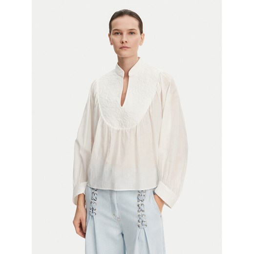 Munthe Bluzka Frantz 251100525130 Écru Loose Fit ze sklepu MODIVO w kategorii Bluzki damskie - zdjęcie 182739702