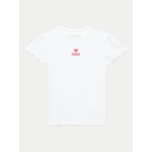 Guess T-Shirt K4YI14 KBZP4 Biały Regular Fit ze sklepu MODIVO w kategorii T-shirty chłopięce - zdjęcie 182739714