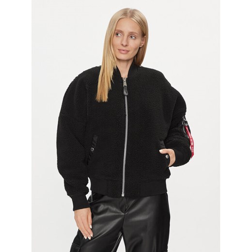 Alpha Industries Kurtka bomber MA-1 VF Teddy 108003 Czarny Regular Fit ze sklepu MODIVO w kategorii Kurtki damskie - zdjęcie 182739741