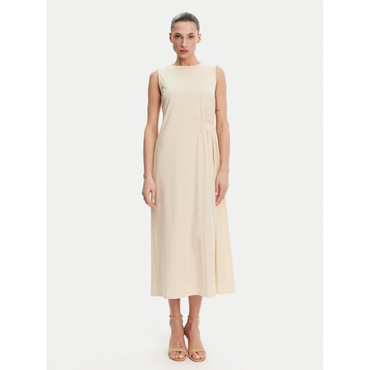 Weekend Max Mara Sukienka letnia Tenebre 2515621032 Écru Regular Fit ze sklepu MODIVO w kategorii Sukienki - zdjęcie 182739844