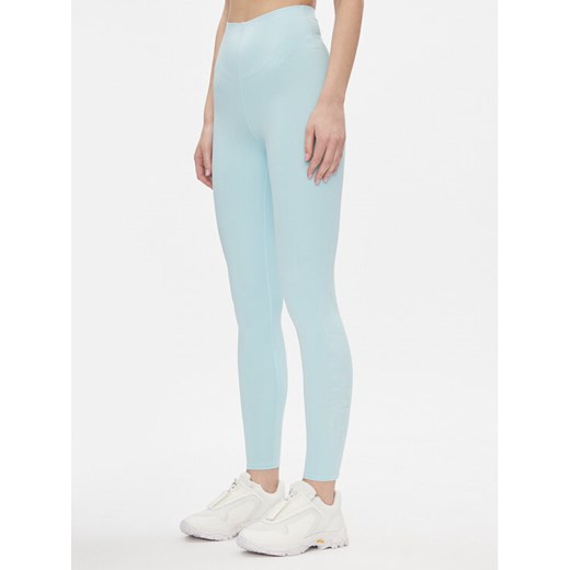 Calvin Klein Performance Legginsy 00GWS3L602 Niebieski Slim Fit ze sklepu MODIVO w kategorii Spodnie damskie - zdjęcie 182739911