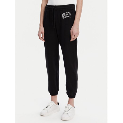 Gap Spodnie dresowe 889527-00 Czarny Relaxed Fit ze sklepu MODIVO w kategorii Spodnie damskie - zdjęcie 182739922