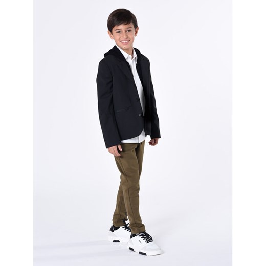 Karl Lagerfeld Kids Spodnie dresowe Z24164 S Khaki Regular Fit ze sklepu MODIVO w kategorii Spodnie chłopięce - zdjęcie 182739983