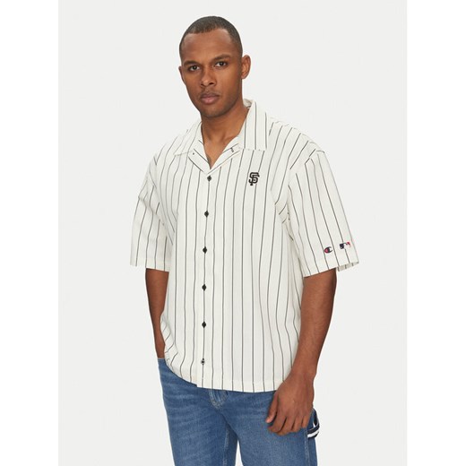 Champion Koszula 221041 Écru Regular Fit ze sklepu MODIVO w kategorii Koszule męskie - zdjęcie 182740062