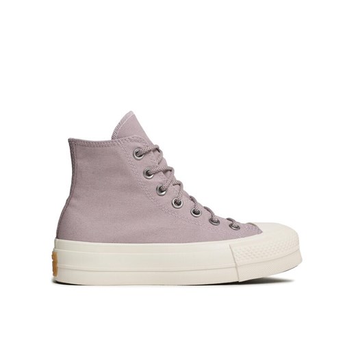 Converse Trampki Chuck Taylor All Star Lift Platform Canvas A05014C Fioletowy ze sklepu MODIVO w kategorii Trampki damskie - zdjęcie 182740120
