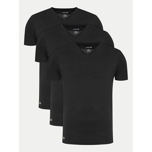 Lacoste Komplet 3 t-shirtów TH9008 Czarny Slim Fit ze sklepu MODIVO w kategorii T-shirty męskie - zdjęcie 182740180